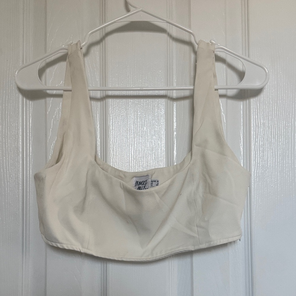 Princess Polly Ivory Sleeveless Top